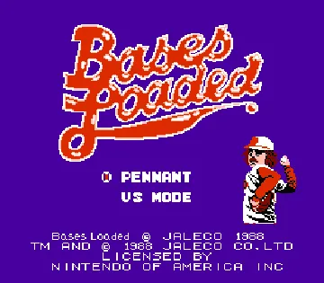 Bases Loaded (USA) (Rev 1) screen shot title